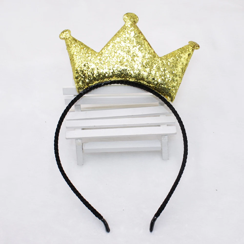 Модная Корона Женская повязка для головы Блестящие Блестки корона аксессуары для волос для женщин детские подарки повязка для волос ребенок Корона головная повязка