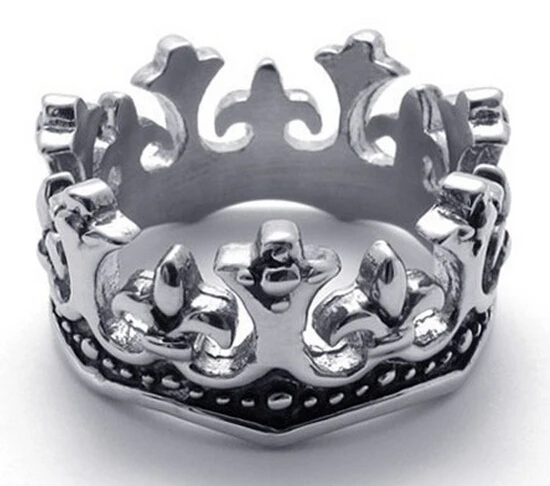 Dr014Europe and the United States men's Retro titanium crown ring | Украшения и аксессуары