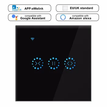 

Smart Home WiFi Electrical touch Blinds curtain switch Ewelink APP Voice Control by Alexa Echo for Mechanical Limit Blinds Motor