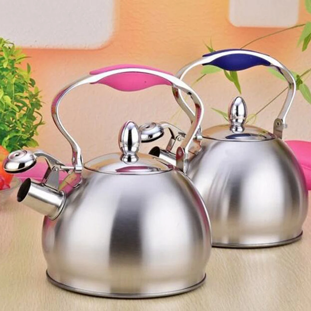 Tea Kettle Whistling Tea Kettle Teapot Design Quick Boiling Rust Resistant Durable Stainless Steel Whistle Stove Top Pot Teaware