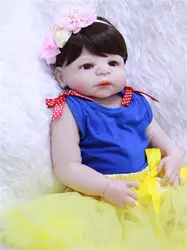 55 см мягкий всего тела силиконовые возрождается Куклы реалистичные девушка принцесса Куклы Reborn Куклы для продажи Boneca возрождается ребенка
