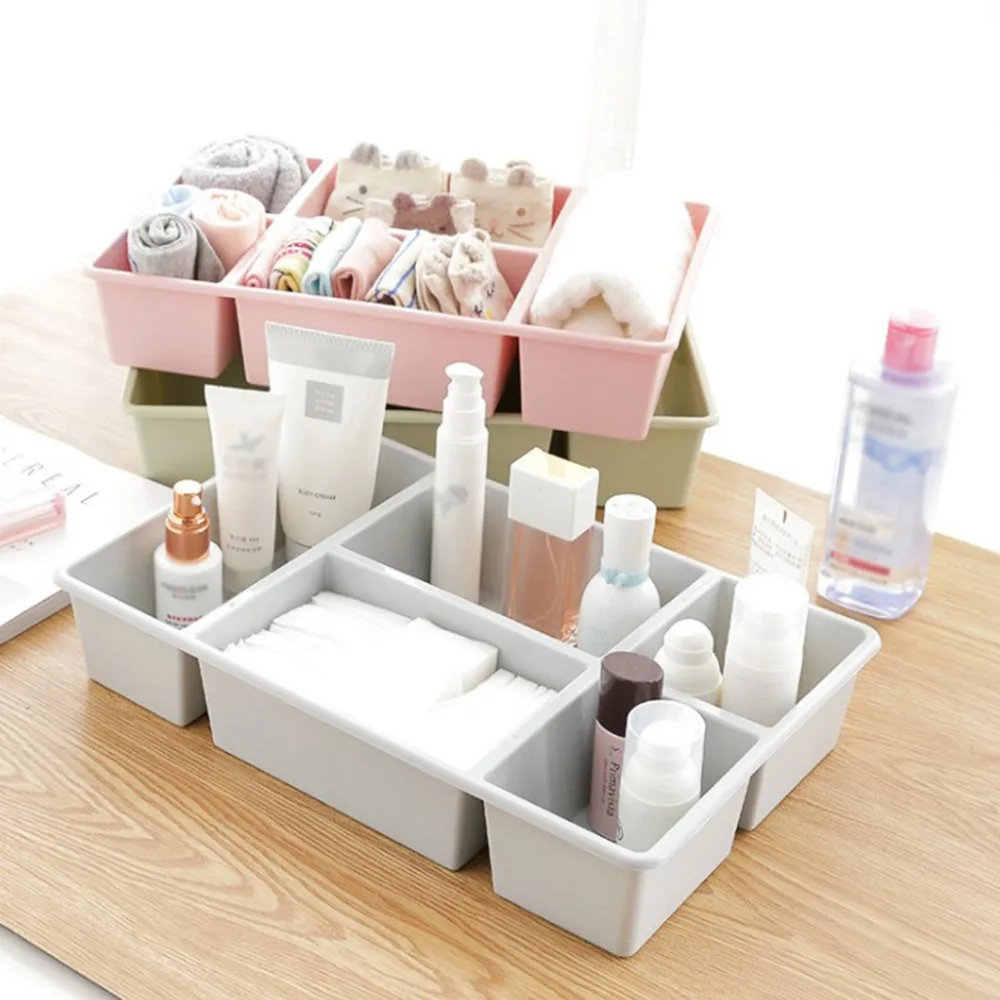 Plastic Desktop Storage Box Cosmetic Display Storage Organizer Sundries Skin Care Products Storage Rack Container Makeup Boxes