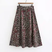 Модная длинная юбка с принтом змеи Женские Плиссированные Юбки-миди Mujer Moda юбки женские макси юбки