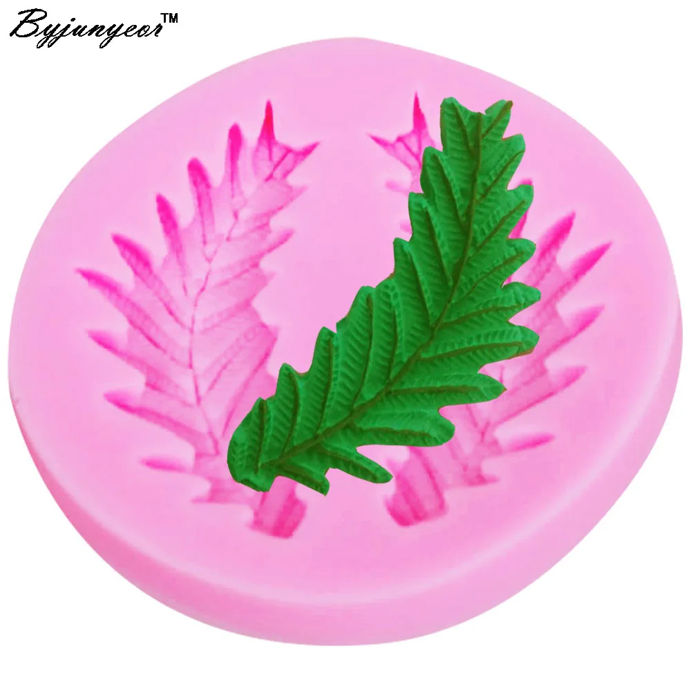 Byjunyeor M541 Leaf Epoxy UV Resin Silicone Molds Fondant Cake