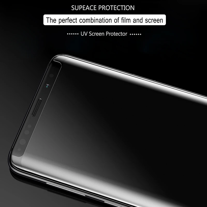 5D УФ жидкость изогнутый экран протектор Полный Клей закаленное стекло для samsung S7 S8 S9 10 Plus Note 8 9 Защитная пленка для экрана