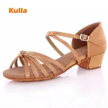 Горячая Распродажа, танцевальная обувь для латинских танцев, сальсы, танго, для девочек, детей, низкий каблук, танцевальная обувь для детей, женщин, zapatos Baile Mujer Latino