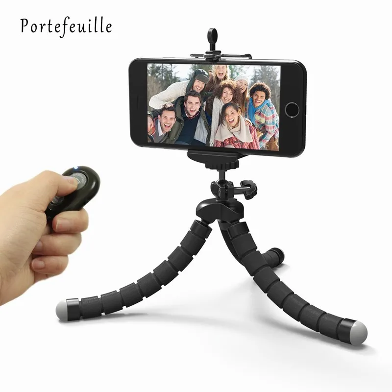 Portefeuille Tripod For Phone iPhone 7 Plus Samsung S8 S7 Edge Flexible Octopus Camera Holder Stand Smartphone Mount Accessories (4)