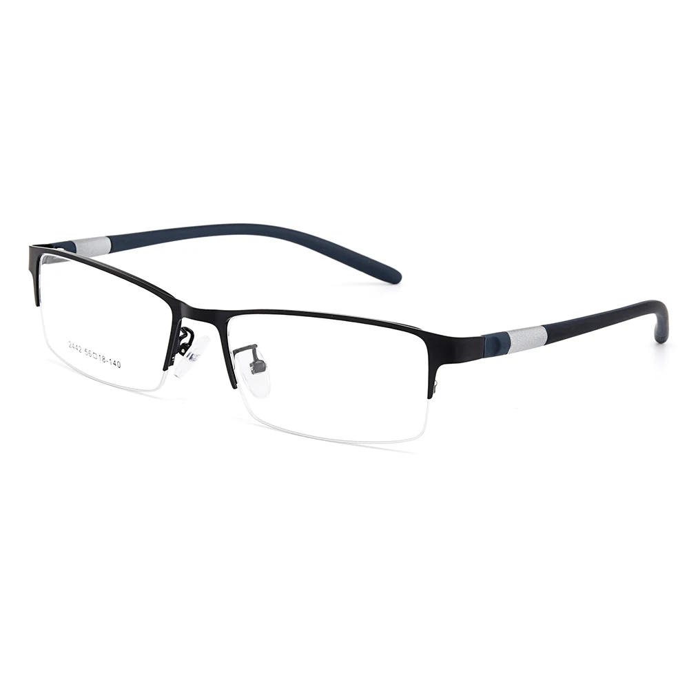 Gmei Оптический для мужчин Титан сплав оправа для очков для мужчин очки гибкие дужки ноги IP Гальваническое сплав очки Y2442