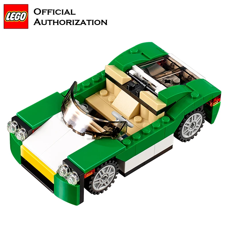 LEGO строительные блоки автомобильные игрушки серия Creator креативные зеленые