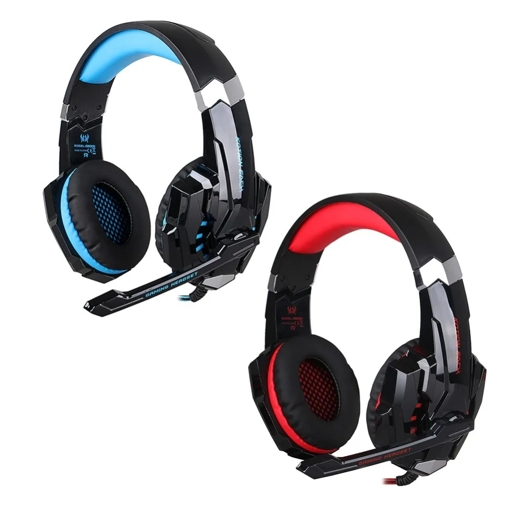 Gaming Headset Wired LED Light Microphone Stereo Earphone for PS4 Tablet Laptop Mobile Phone
