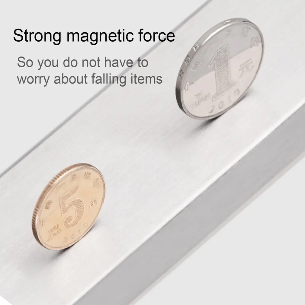 Магнитный держатель для ножей настенное крепление Серебро 304 блок из нержавеющей стали магнитный держатель для ножей для металлического ножа
