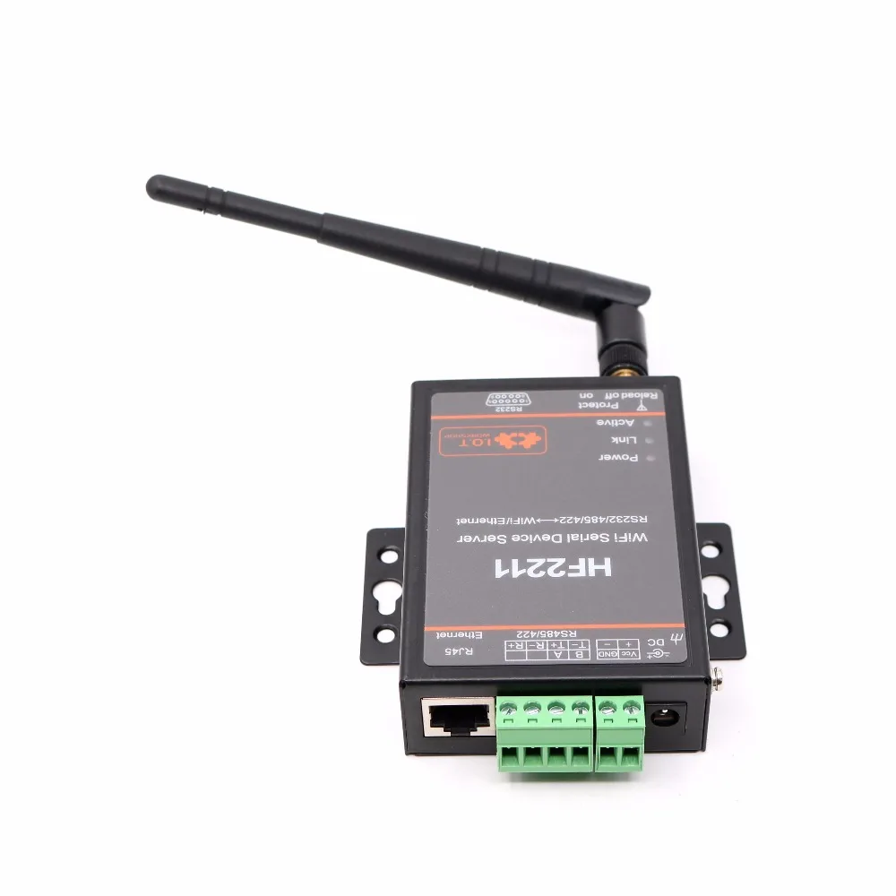 WiFi Searial устройство промышленный Modbus Серийный Сервер RS232/RS485/RS422 к WiFi/Ethernet конвертер