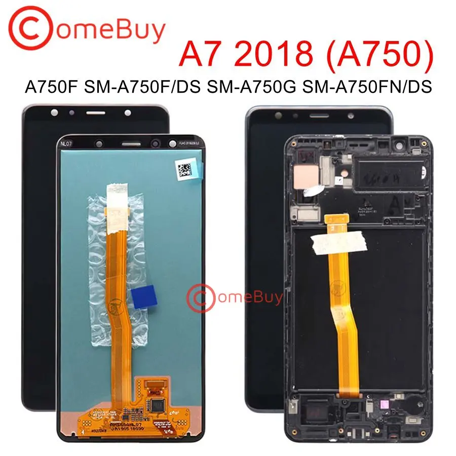 

For Samsung Galaxy A7 2018 SM-A750F A750F A750 LCD Display Touch Screen Digitizer Assembly For SAMSUNG A750 LCD With Frame