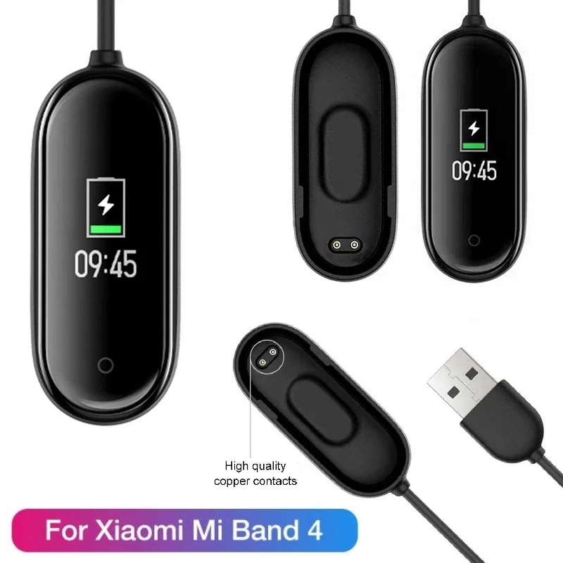 10 шт. usb-кабель для зарядки Xiaomi Mi Band 4 сменный Шнур зарядное устройство адаптер для Xiaomi Mi band 4 смарт-браслеты