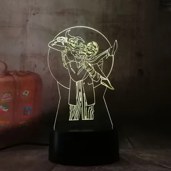 

Cool Child Led Nightlight heroHarley Quinn Night Lamp for Kids Bedroom Decorative Lamp Joker Suicide Squad 3d Led Night Light