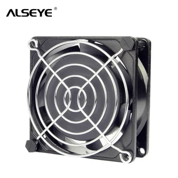 

ALSEYE AC 220/240V Fan 80mm Two Ball Bearing Cooling Fan with Cover 50/60 HZ 2600RPM Metal frame 8cm AC cooling fans