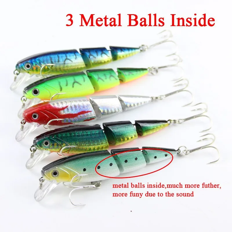 3 Segment Hard Swimbait 10cm 16g Swimbait Lifelike Fishing Lure With Two Treble Hooks Fishing Wobblers Iscas Artificiais  (3)