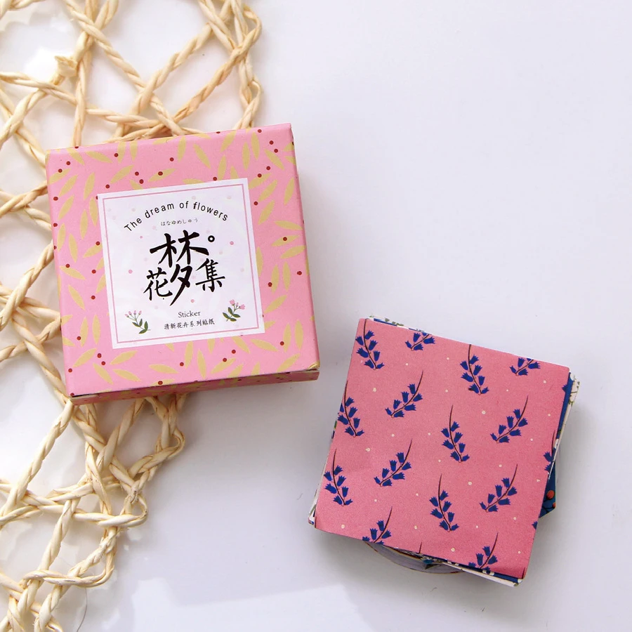 40 шт. бумажные наклейки с цветочным принтом|gifts 12 year old girls|sticker gluegift |