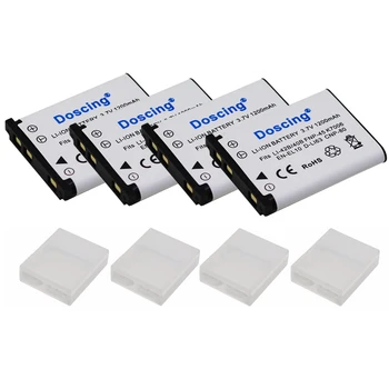 

Doscing 4pcs 3.7V 1200mAh Li-42B EN-EL10 FNP-45 D-Li63 CNP-80 LI-40B Camera Replacement Battery for Nikon for OLYMPUS for FUJ