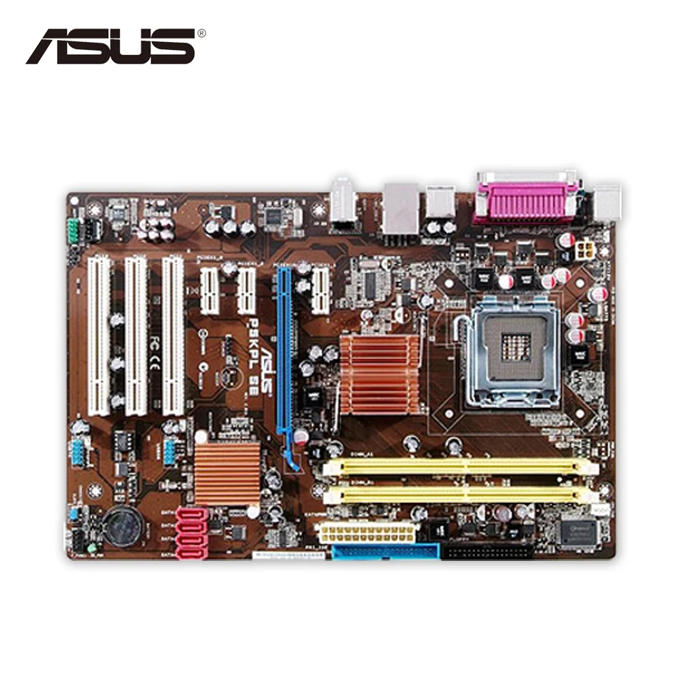 Original Used Asus P5KPL SE Desktop Motherboard G31 Socket LGA 775 DDR2 4G SATA2 UBS2.0 ATX 100% Fully Test asus original motherboard g31m s2l g31 ddr2 lga 775 motherboard