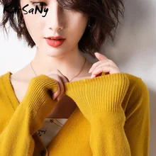 KarSaNy осенний кашемировый свитер, кардиган для женщин; большие размеры Осень осень-зима модный вязаный черный кардиган Femme кашемир