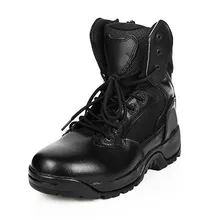 Новинка; армейские ботинки; мужские тактические ботинки; полицейские военные ботинки; кожаные ботинки высокого качества