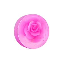 Натуральное мыло ручной работы растительное розовое эфирное масло мыло Отбеливающее увлажняющее очищающее смывание макияжа с лица для удаления душа мыло#836