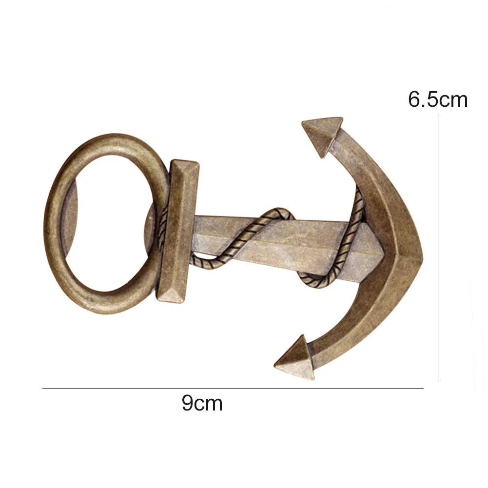 Настенный штопор для вина пива инструмент винтажный якорь формы открывалка для бутылок барная Питьевая аксессуары для дома кухни вечерние принадлежности - Цвет: 9x6cm