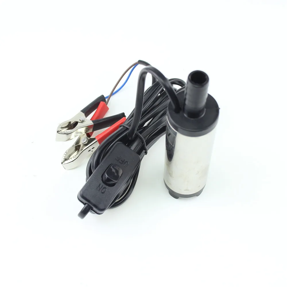 Bomba de Transferência de Óleo Combustível de Água Carro de Acampamento do Petróleo Bomba Elétrica Mini Diesel Truck Boat Submergível Inoxidável 38mm Dc12v 7 Filtros de óleo