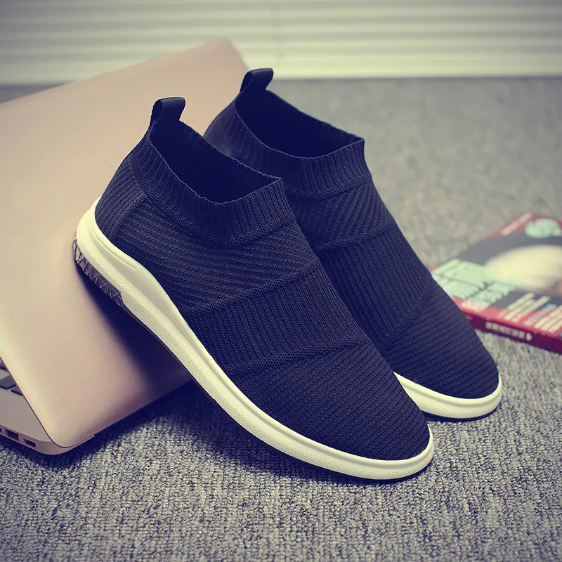 Flywire Socks Shoes Running for Men Breathable Slip-On Sneakers Air Mesh Sport Light Durable Sheos | Спорт и развлечения