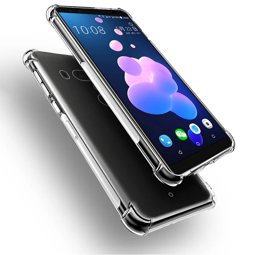 

For HTC U12 Anti-knock Silicone TPU Transparent Case For HTC U12+ Cover 6.0" Soft Back Case For HTC U12 Plus U 12 U12Plus