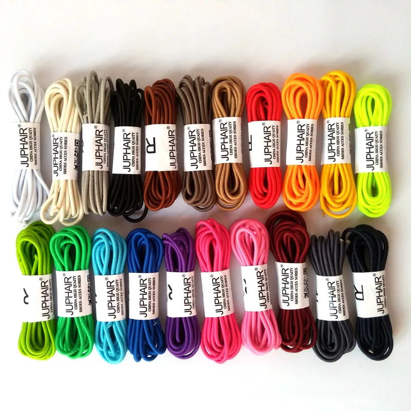 JUP 12 Pairs New Round Fashion Funny Gadgets Convenient Lock Colorful Elastic No Tie Silicone Shoelaces Lazy Shoes Laces Sneaker