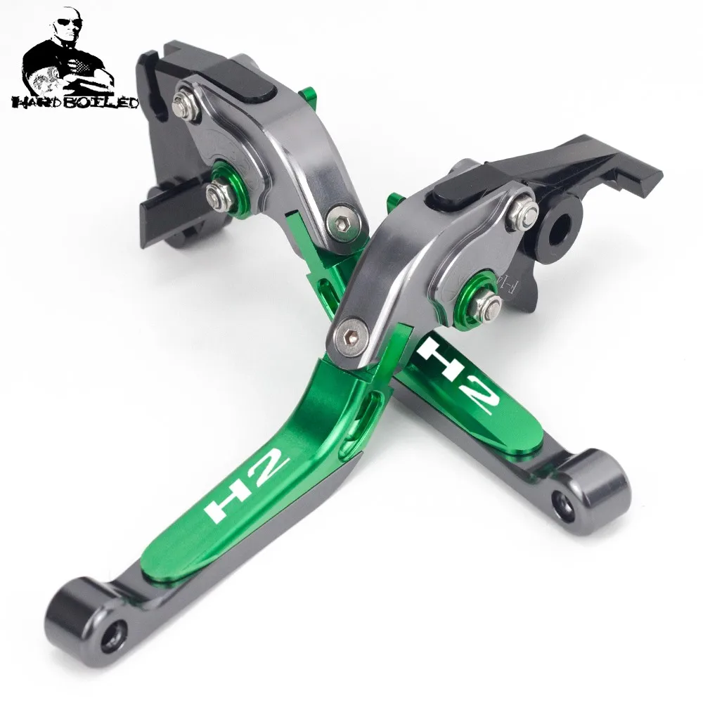 CNC Motorcycle Brake lever Handle For Kawasaki H2 H2R H2 R 2015 2016 2017 2018 2019 Adjustable Foldable brake clutch levers (11)_Jc