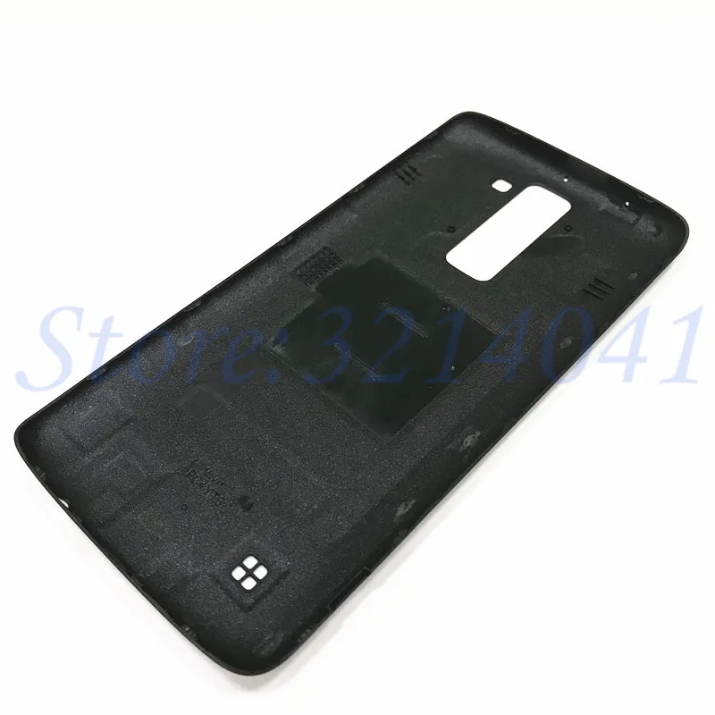 10 шт./лот Батарея задняя крышка для LG K8 задняя Батарея на домашнию дверь Корпус чехол с логотипом черный/белый/золотой/синий