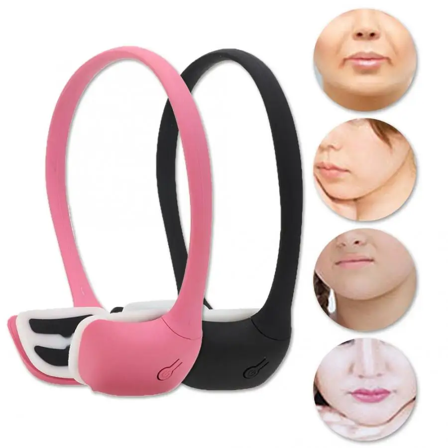 

Microcurrent Massage EMS Thin Face Machine Chin Massager V-Face Lifting Face Skin Sliming Device with US Plug for Weight Loss