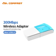 Качество RTL8192CU 802.11n Мини 300 Мбит/с беспроводной USB WiFi адаптер WiFi ключ сетевой WLAN карта для Windows XP/7/8/10/Linux/Mac