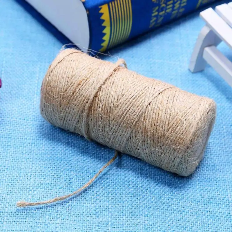 1roll 50/80/100m Jute Hemp Rope Burlap String Cord DIY Making Craft Party Wedding Gift Wrapping Cords DIY Scrapbooking Decor 1roll 50/80/100m Jute Hemp Rope Burlap String Cord DIY Making Craft Party Wedding Gift Wrapping Cords DIY Scrapbooking Decor