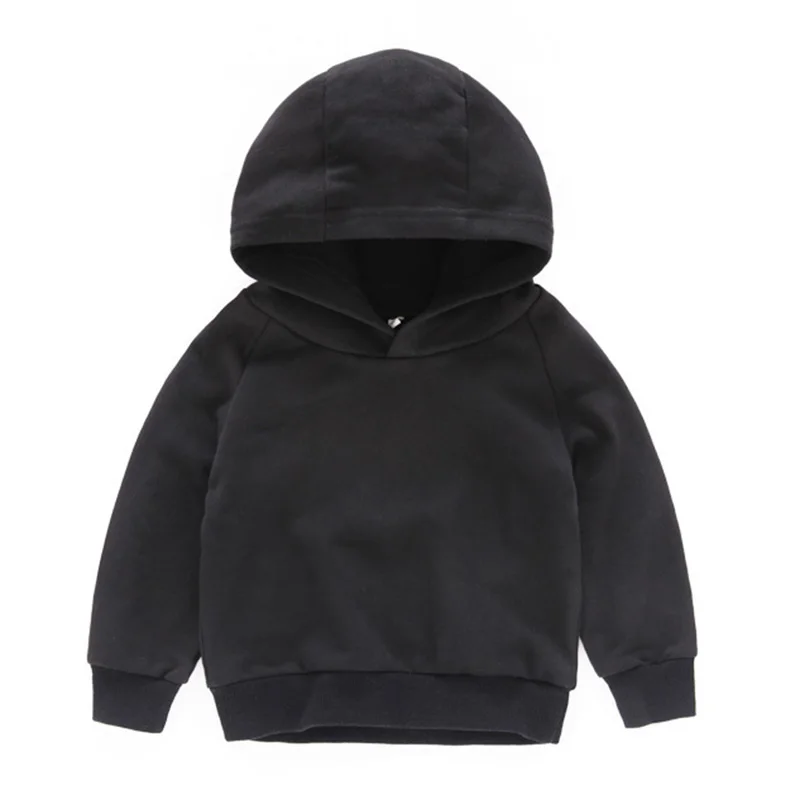 Kids Girls Boys Hoodies Outerwear White Red Yellow Black Grey Hooded Girls & Boys Sweatshirt Kids C