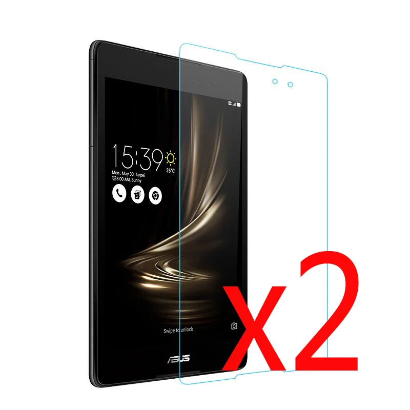 

2x Clear Films +2x Cloth, Retail Package LCD Screen Protector Protective Film Guards For Asus ZenPad 3 8.0 Z581KL Z581 8" Tablet