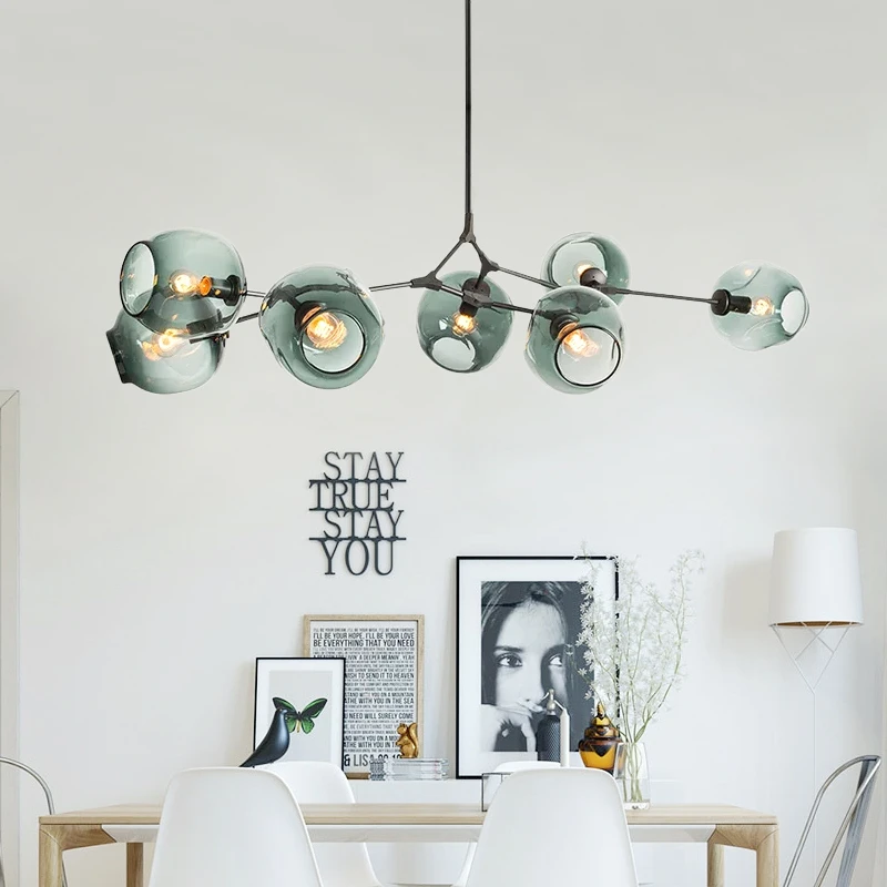 

Nordic Chandelier Lighting Lindsey Adelman Branching Bubble Industrial Designer Led Hanging Lamps for Living Room Light Fixture