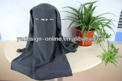 Горячая длинная мусульманская маска мусульманская вуаль niqab