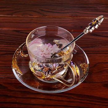 

201-300ml Creative Cup enamel coffee cup, milk cup, customized cup, Nordic mug with spoon plate.