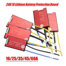 16 V/25A/35A/45A/60A 7S 18650 литий-ионная Lipolymer батарея BMS PCB PCM плата защиты аккумулятора для электровелосипеда