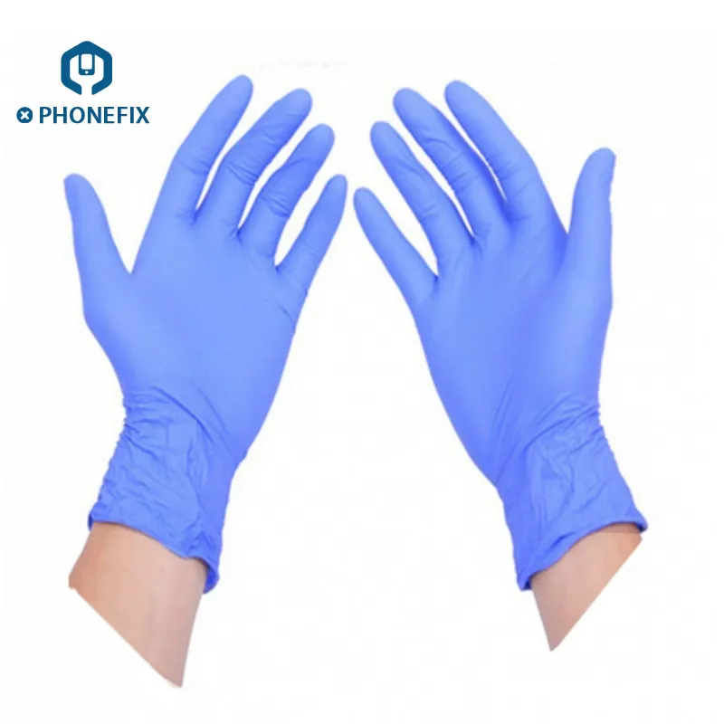 PHONEFIX одноразовые антистатические резиновые перчатки ESD безопасные перчатки для сотового телефона печатные платы ремонт защита пальцев