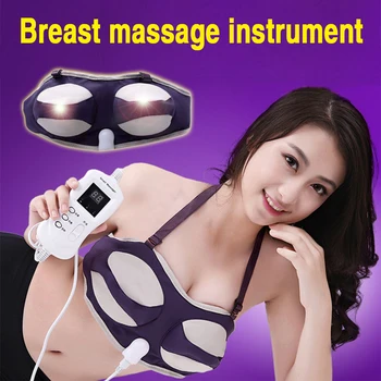 

Breast Enlargement Machine Electric Infrared Heating Massage enhancer firming tightening Chest Stimulator Women Skin Care Tools