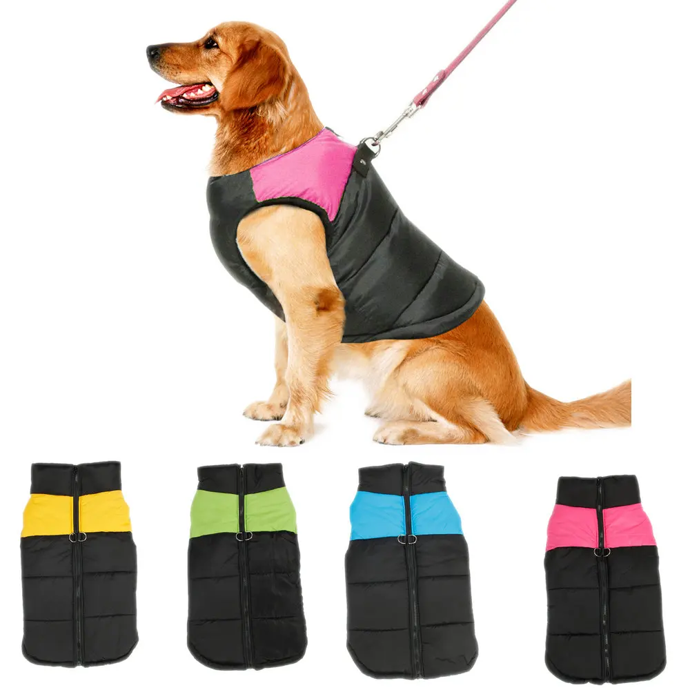 Large Pet Dog Clothes Big Dog Vest Warm Autumn/Winter Clothing For