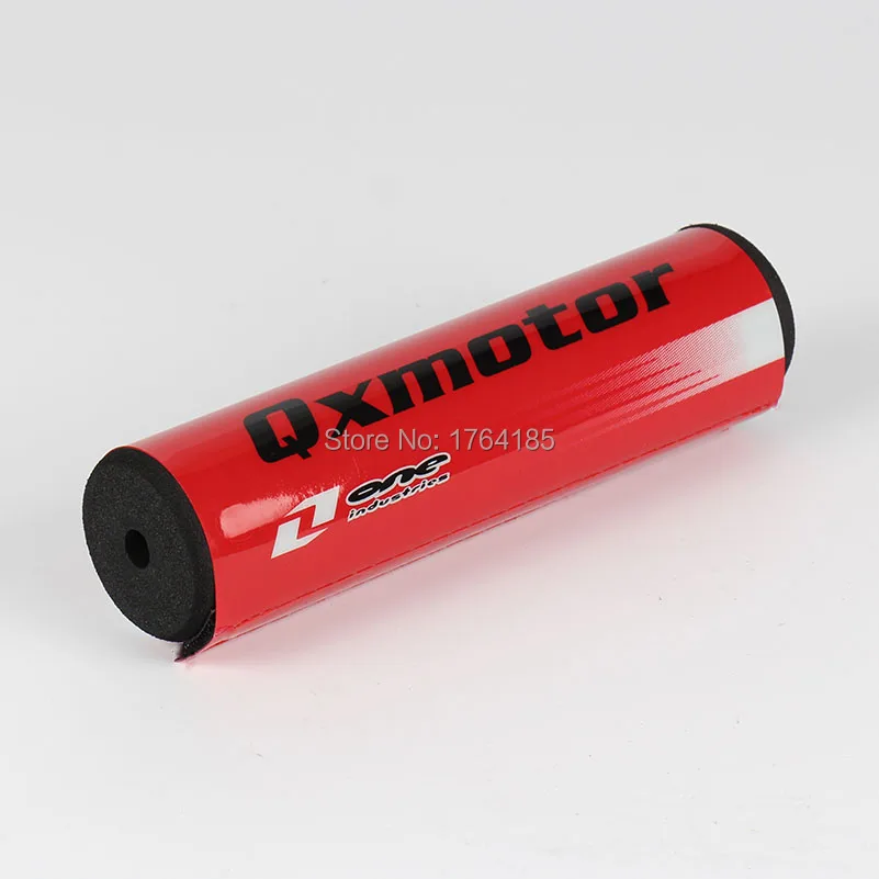 25 Cm Rosso Moto Dirt Pit Bike Moto Qx Logo Rotondo Pad Manubrio Chest Protector Cross Bar Portecter