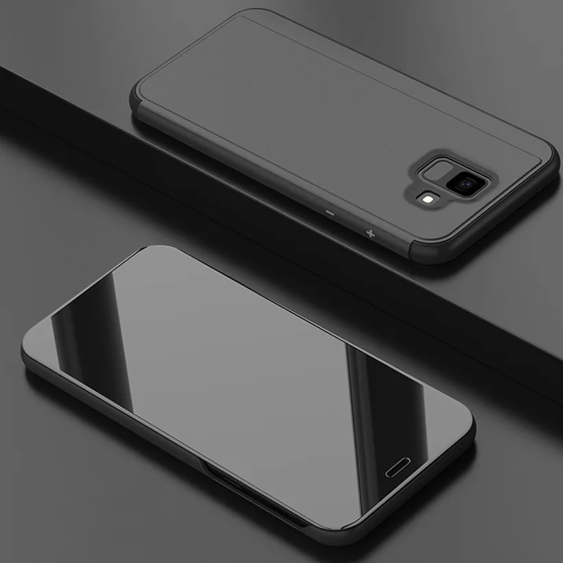 Умный зеркальный флип-чехол для телефона samsung J7 J6 J5 J4 J3 J2 Pro Prime Max Прозрачный бампер