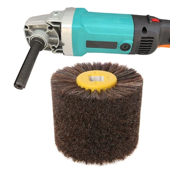 

Deburring Horsehair Round Brush Head Polishing Grinding Buffing Wheel Woodworks Damom