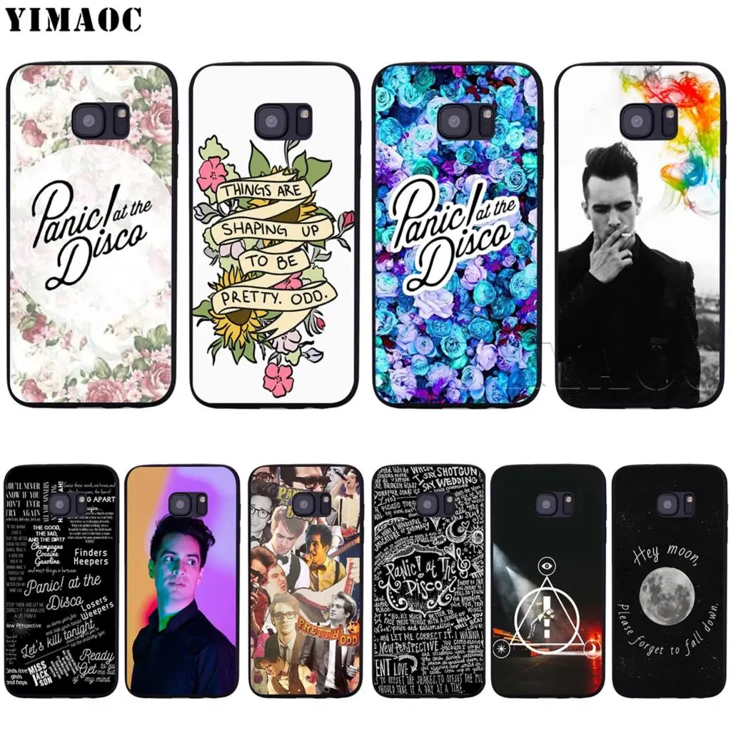 

YIMAOC Panic! Panic At The Disco Soft Case for Samsung Galaxy S6 S7 S10e Edge S8 S9 Plus A3 A5 A6 A7 A8 A9 J6 Note 8 9 2018
